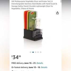 Zell 7 in 1 Kitchen Grater Set- BRAND NEW